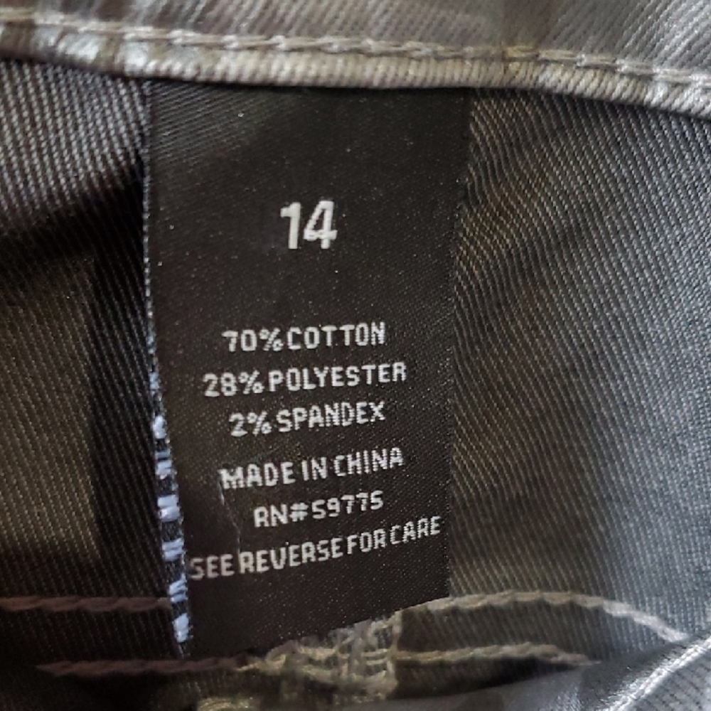 Needle And Cloth Gray Camouflage Skinny Jeans for Women 14 - Picture 3 of 11